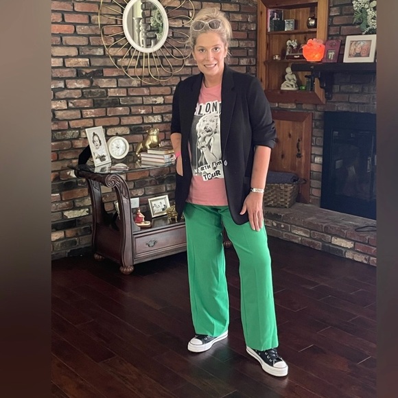 FREE PEOPLE Tribeca Track Trousers In Gone Gardening Z347-15 - Picture 2 of 2